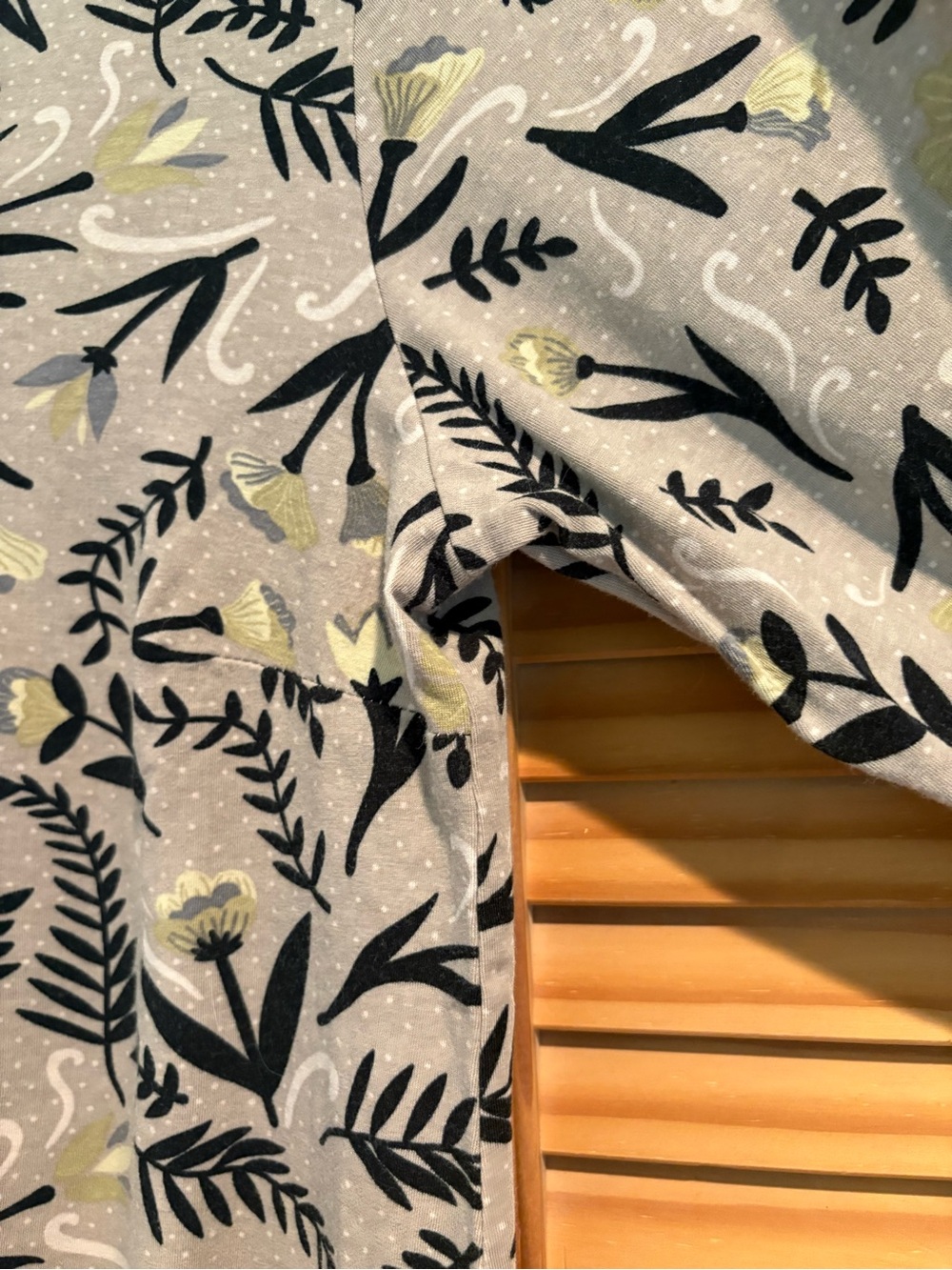 Gudrun Sjödén Women’s Taupe Botanical Scandinavian Inspire Floral Shirt Top Boho - Picture 4 of 7